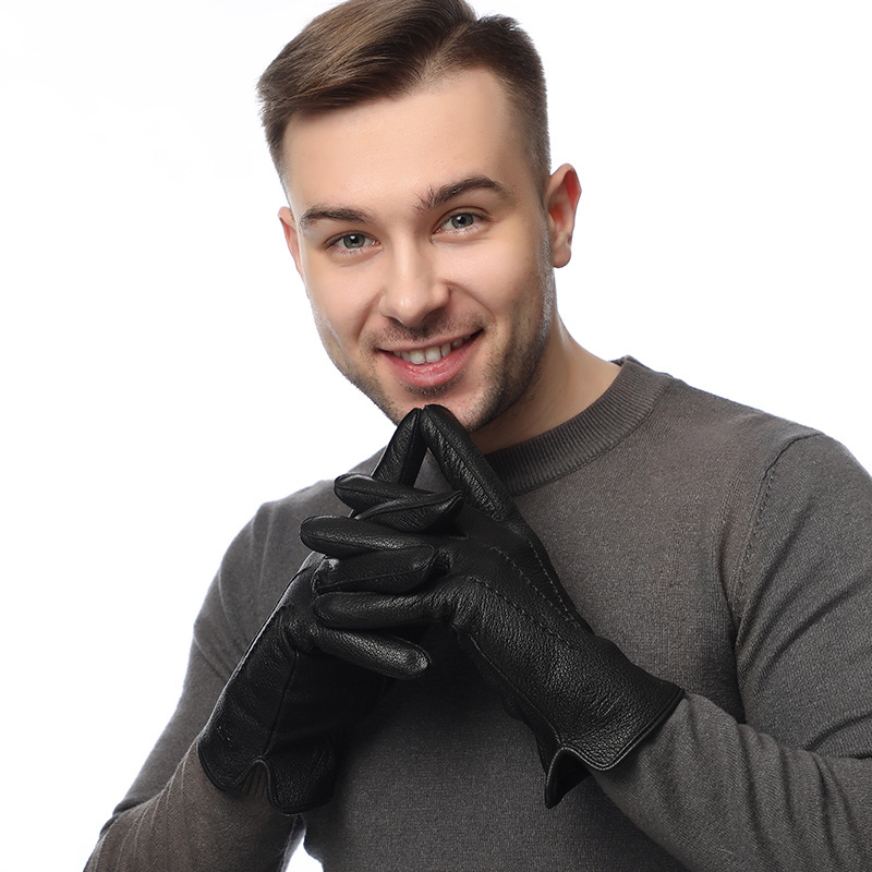 Guantes de cuero sintético con - Wool Glove Lined reseña y precio